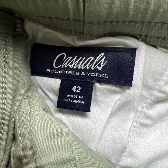 Roundtree Yorke Casuals NWT Mens Shorts Size 42 Straight Fit Drawstring Olive - Picture 7 of 11